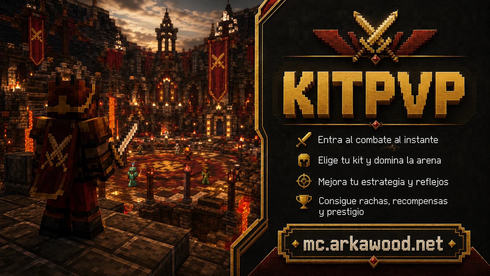 Modalidad KitPvP de ARKA WOOD